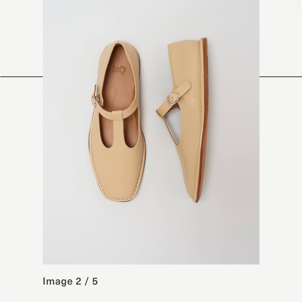 Loq made in Spain laia turrón leather shoes 39 8.5 9 nib